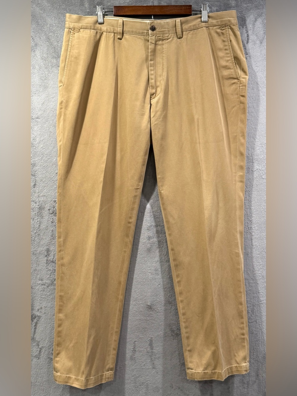 Vintage Polo Ralph Lauren Pants Mens 40x32 Beige Classic Fit Chino Pleated USA